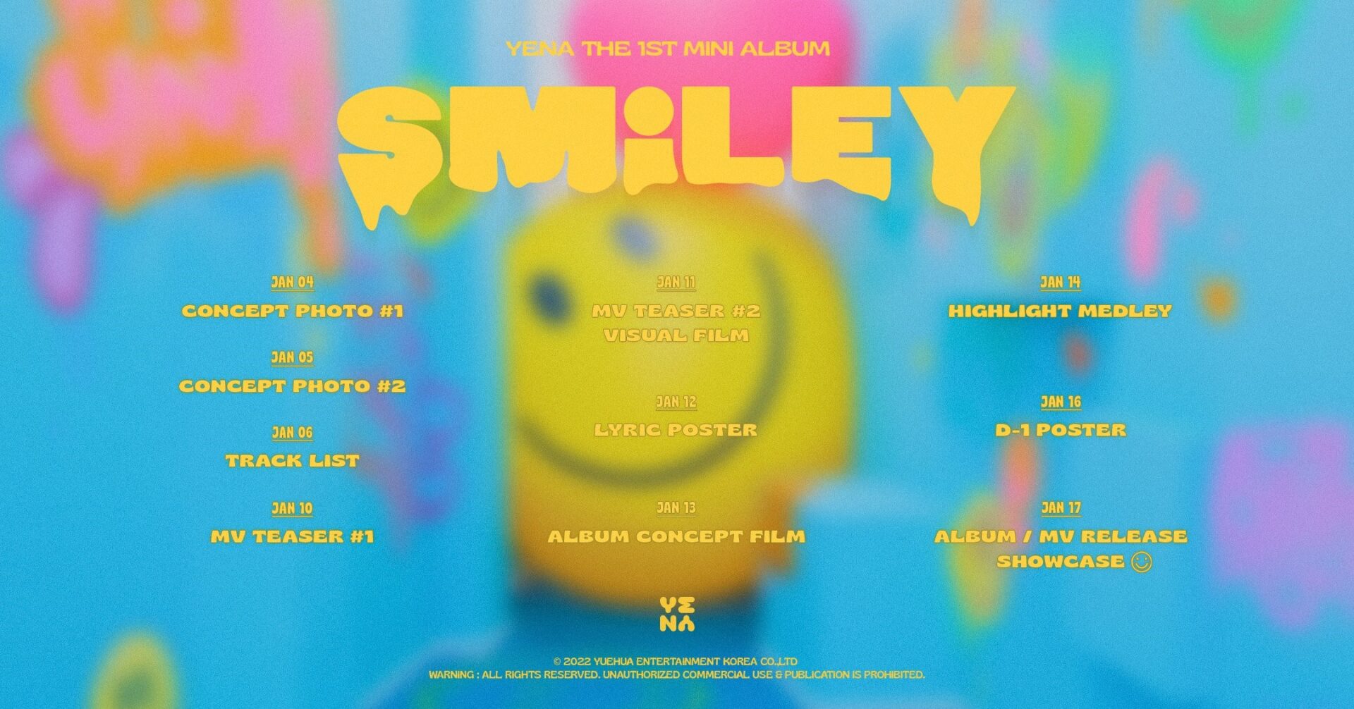 【激レアチェキ付】イェナ　SMILEY スマイリー　初回限定盤B